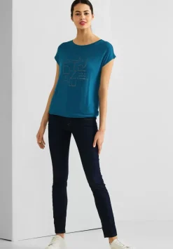 T-Shirt Mit Steinchenwording