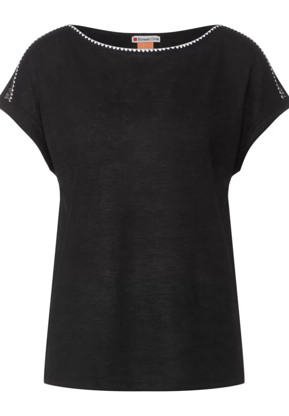 T-Shirt Mit Stickereidetails