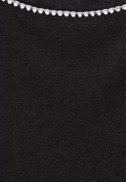 T-Shirt Mit Stickereidetails