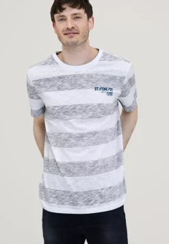 T-Shirt Mit Streifen Muster