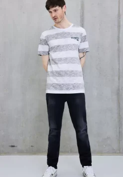 T-Shirt Mit Streifen Muster