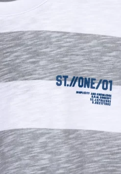 T-Shirt Mit Streifen Muster