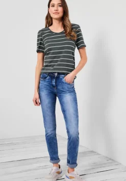 T-Shirt Mit Streifenmuster