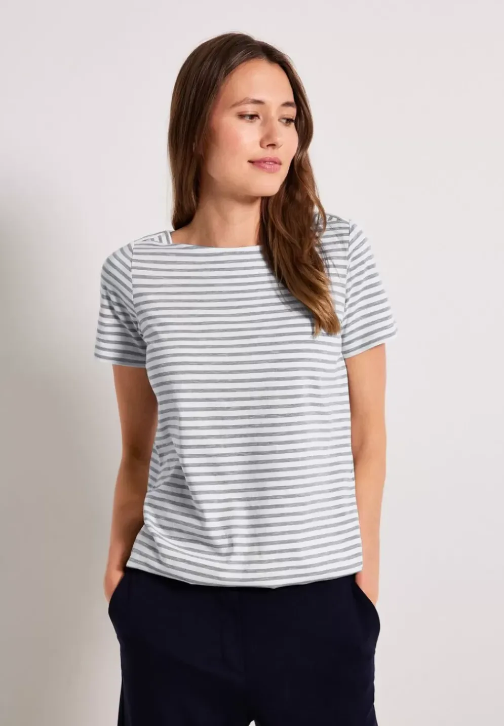 T-Shirt Mit Streifenmuster