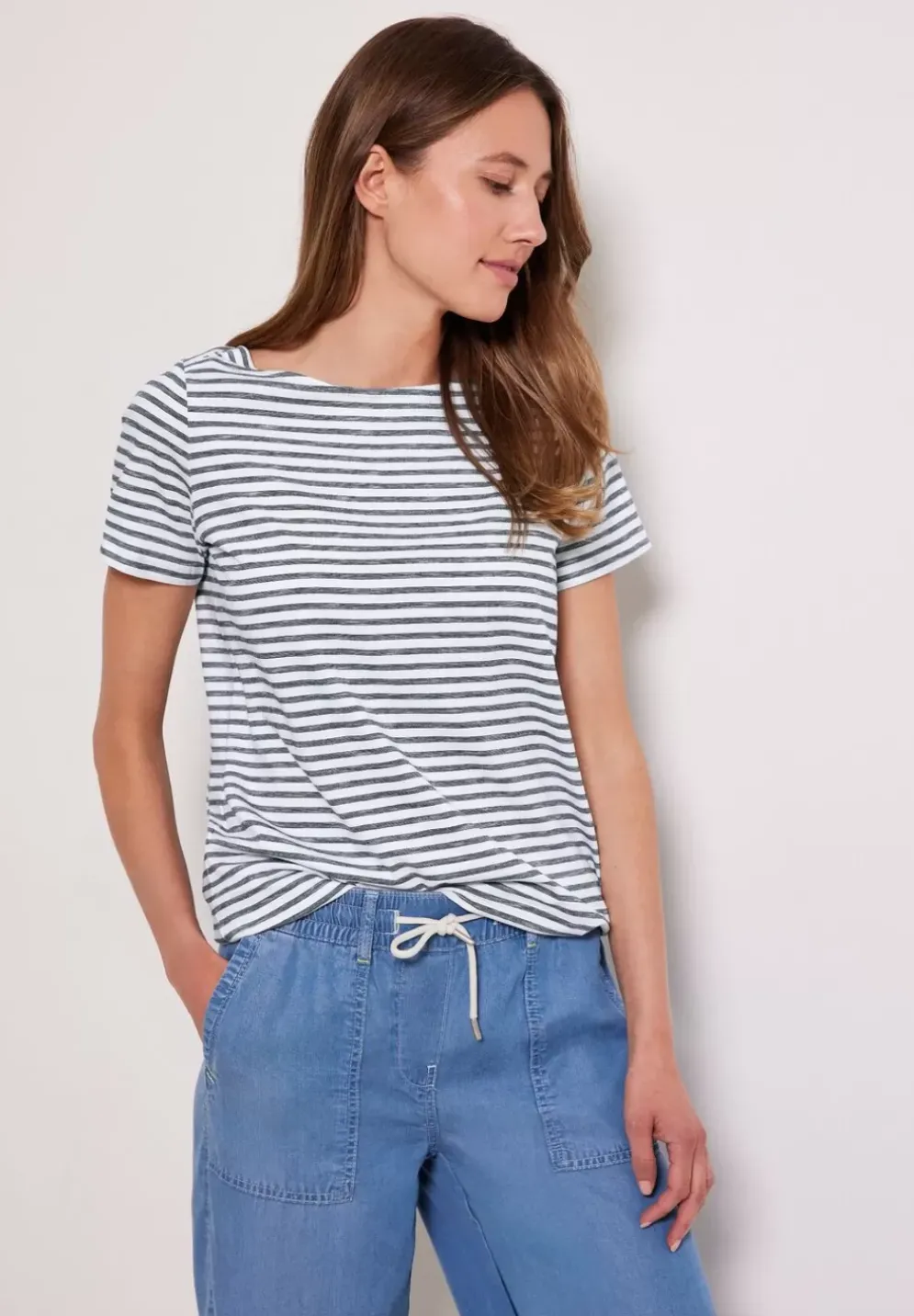 T-Shirt Mit Streifenmuster