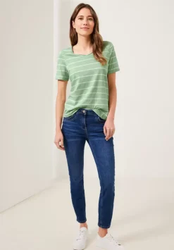 T-Shirt Mit Streifenmuster