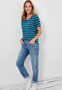 T-Shirt Mit Streifenmuster
