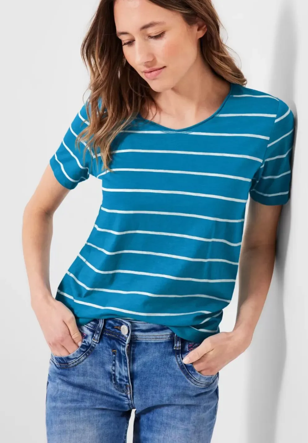 T-Shirt Mit Streifenmuster
