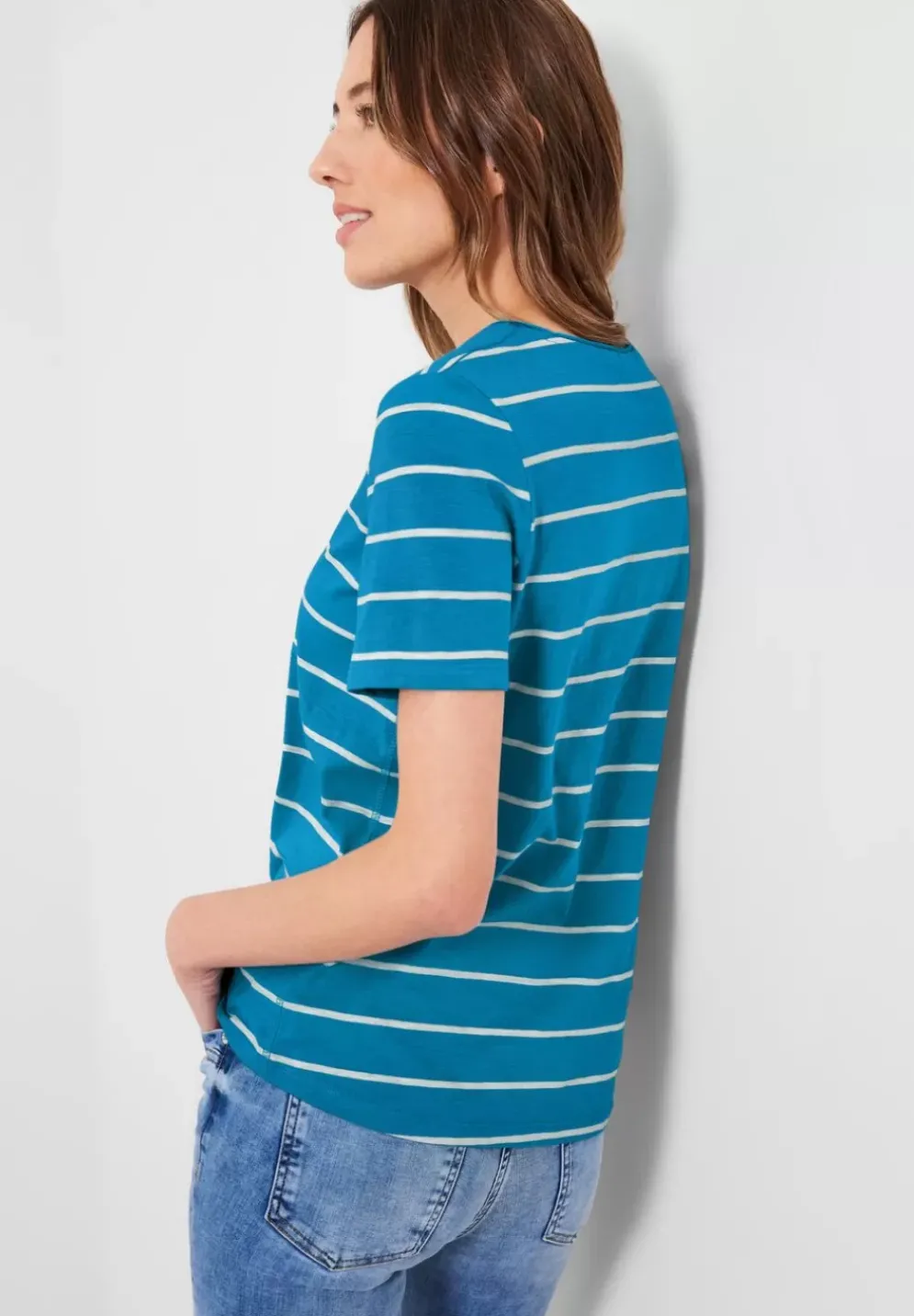 T-Shirt Mit Streifenmuster