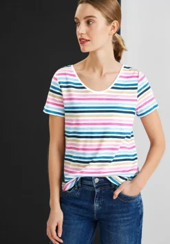 T-Shirt Mit Streifenmuster