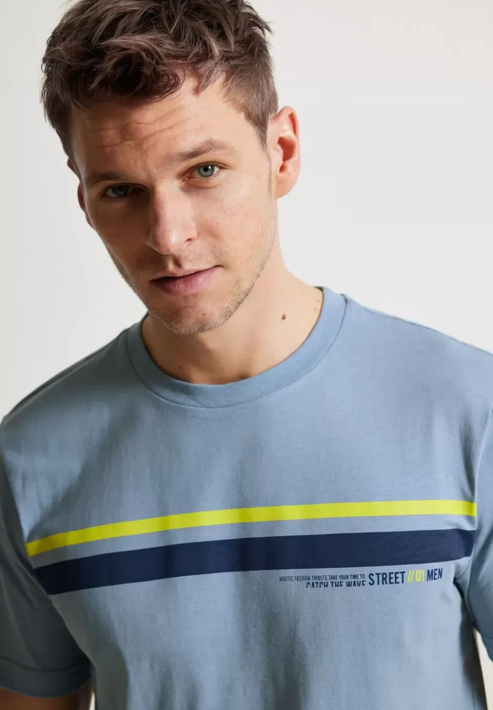 T-Shirt Mit Streifenprint