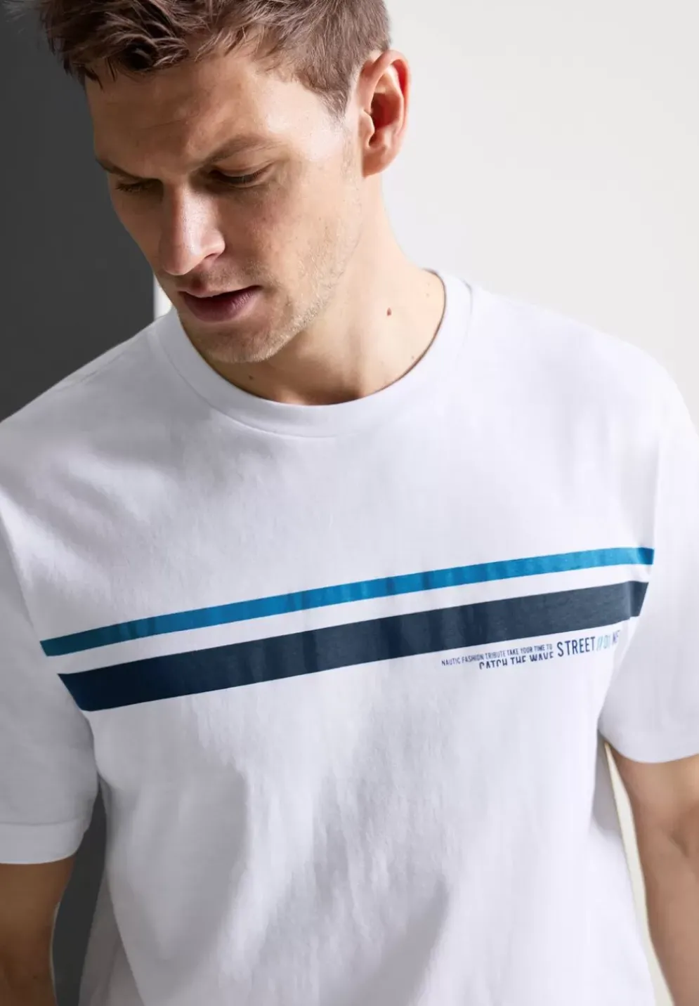 T-Shirt Mit Streifenprint