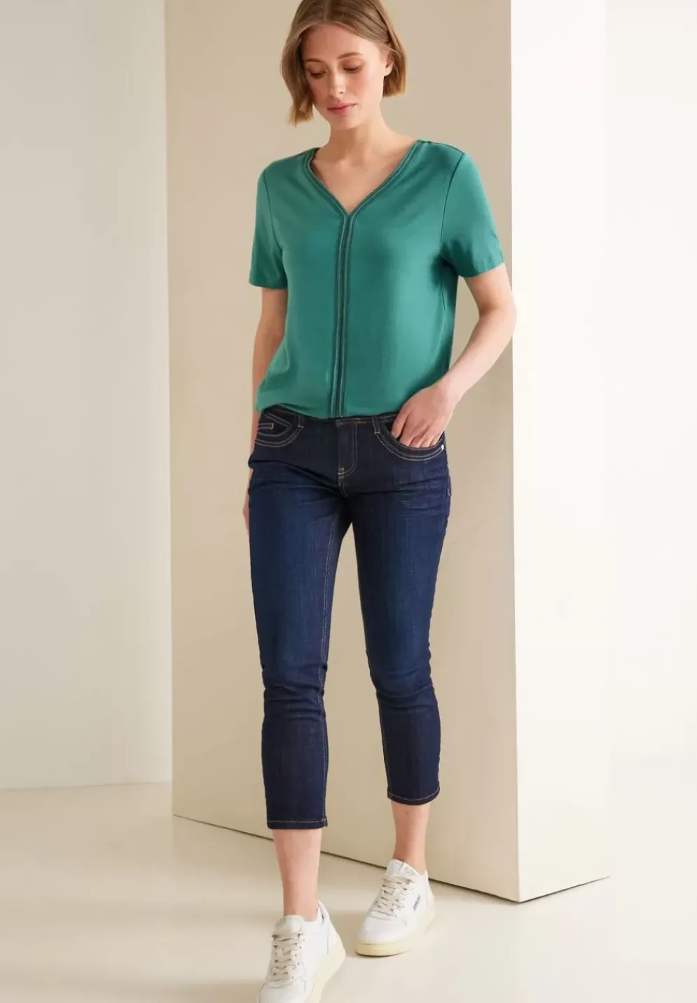 T-Shirt Mit Tapedetail