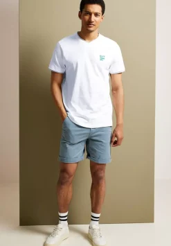 T-Shirt Mit V-Ausschnitt