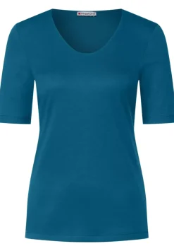 T-Shirt Mit V-Ausschnitt