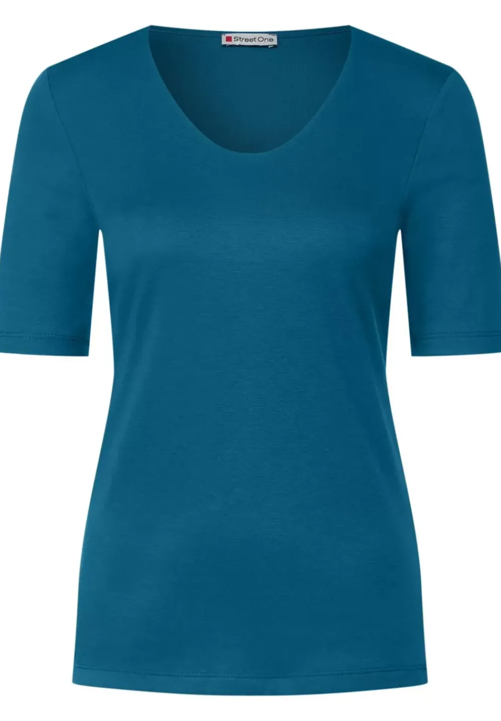 T-Shirt Mit V-Ausschnitt