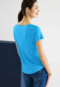 T-Shirt Mit V-Ausschnitt