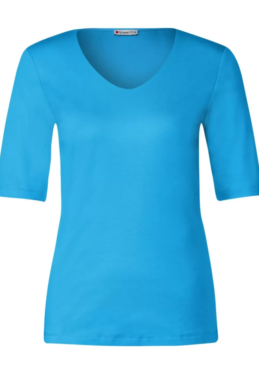 T-Shirt Mit V-Ausschnitt