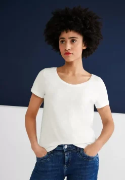 T-Shirt Mit V-Ausschnitt