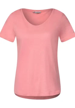 T-Shirt Mit V-Ausschnitt