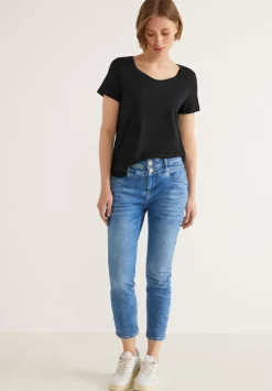 T-Shirt Mit V-Ausschnitt
