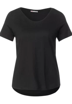T-Shirt Mit V-Ausschnitt