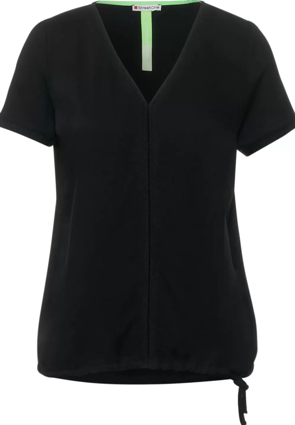 T-Shirt Mit V-Ausschnitt