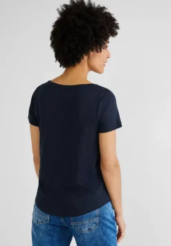 T-Shirt Mit V-Ausschnitt