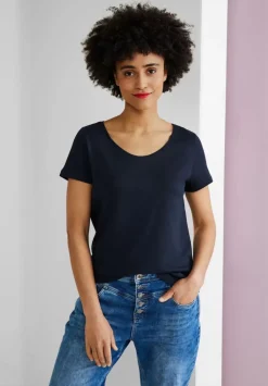 T-Shirt Mit V-Ausschnitt