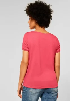 T-Shirt Mit V-Ausschnitt