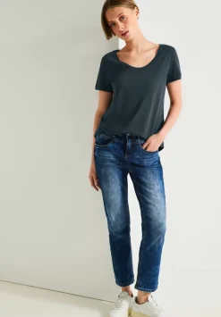 T-Shirt Mit V-Ausschnitt