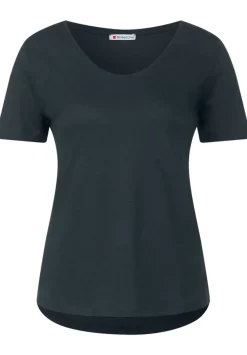 T-Shirt Mit V-Ausschnitt