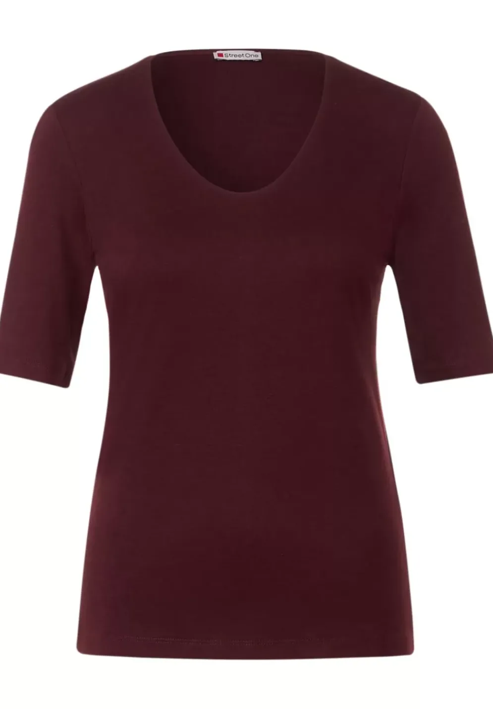 T-Shirt Mit V-Ausschnitt