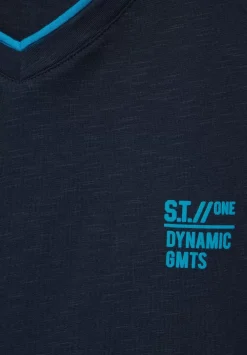 T-Shirt Mit V-Ausschnitt