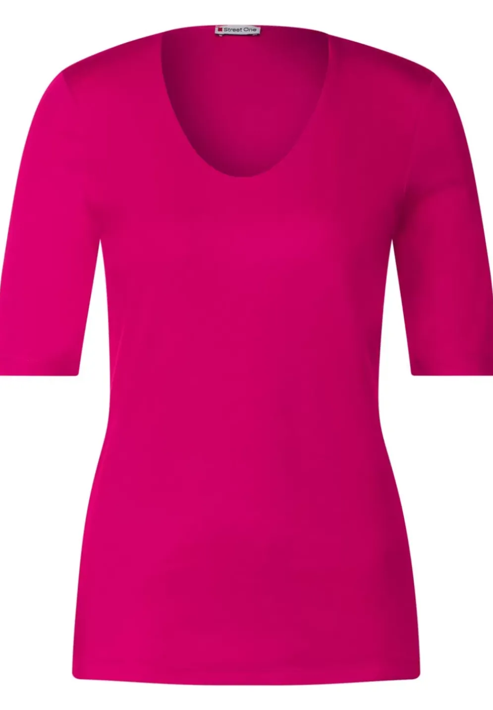 T-Shirt Mit V-Ausschnitt