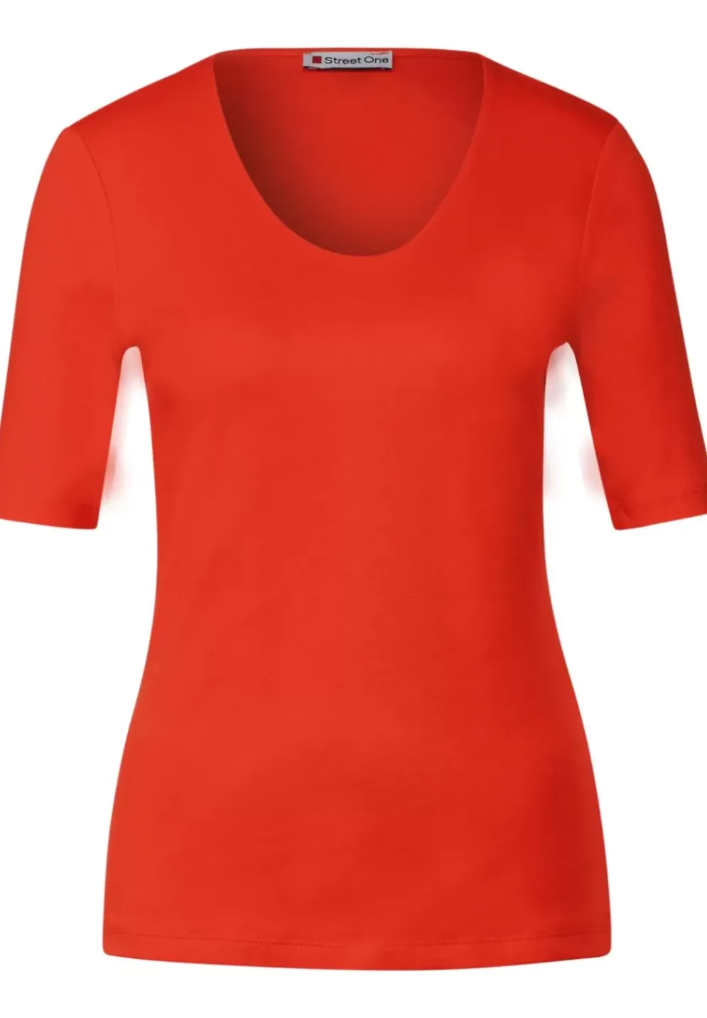 T-Shirt Mit V-Ausschnitt