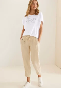 T-Shirt Mit Volantarmel