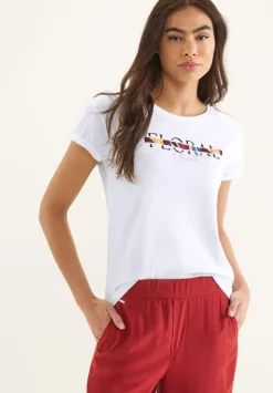 T-Shirt Mit Wording Print