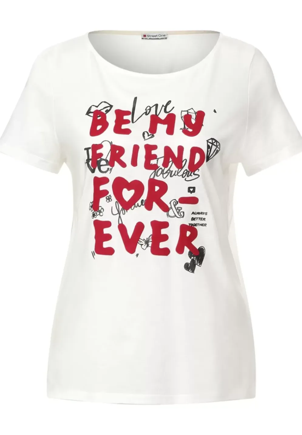 T-Shirt Mit Wording Print