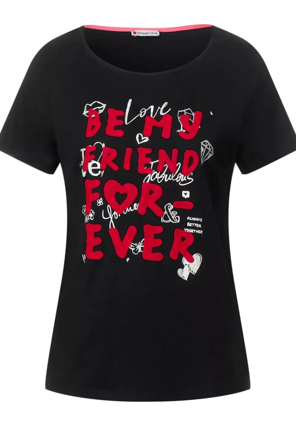 T-Shirt Mit Wording Print