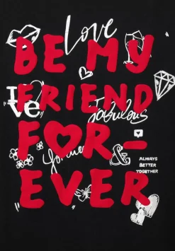 T-Shirt Mit Wording Print