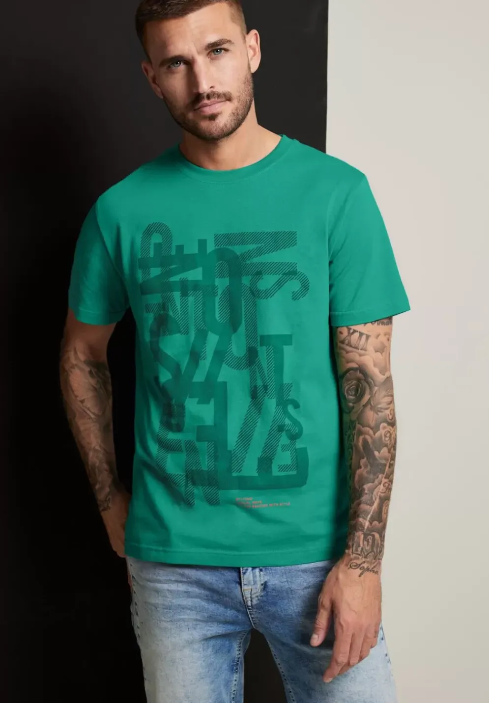 T-Shirt Mit Wordingprint