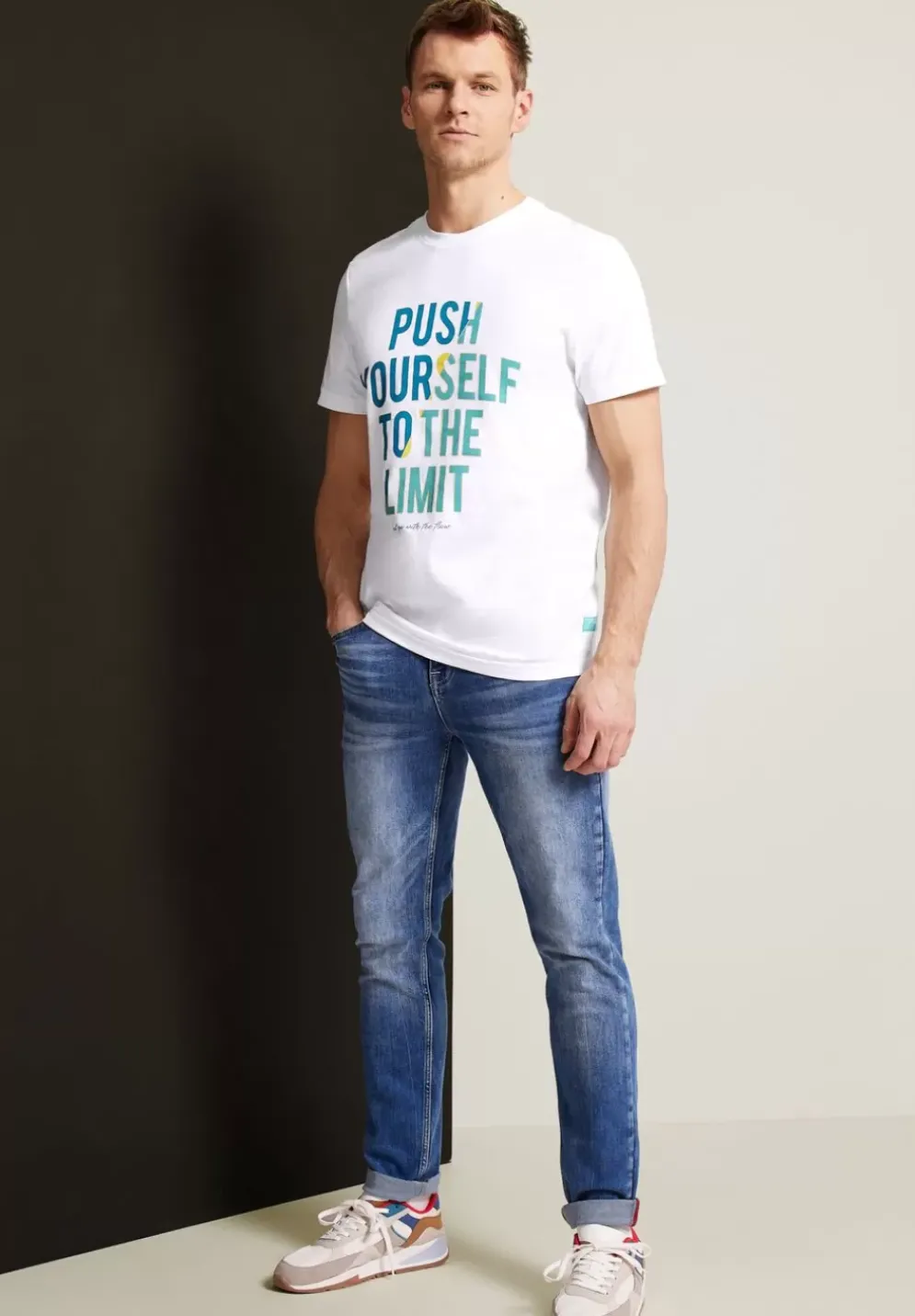 T-Shirt Mit Wordingprint