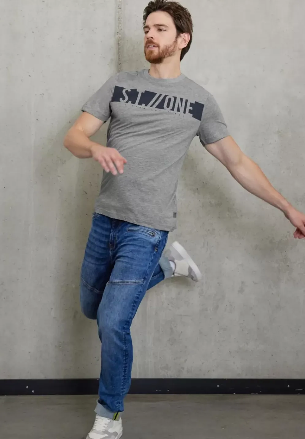 T-Shirt Mit Wordingprint
