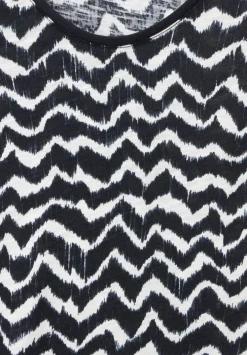 T-Shirt Mit Zick Zack Print