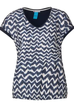 T-Shirt Mit Zick Zack Print
