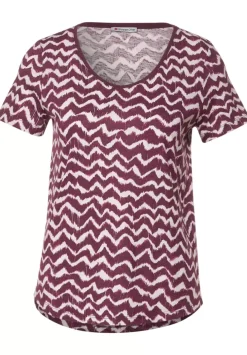 T-Shirt Mit Zick Zack Print