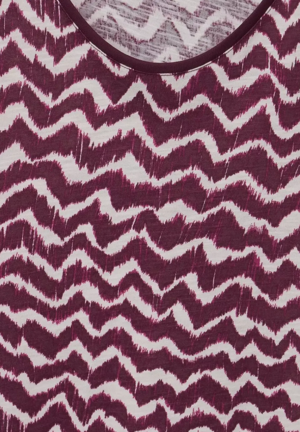 T-Shirt Mit Zick Zack Print
