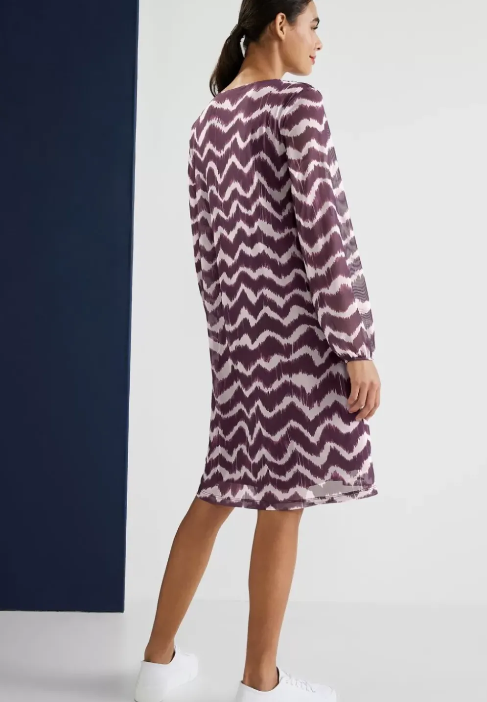Tunika Meshkleid Mit Print