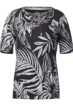 Tunika T-Shirt Mit Print